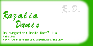rozalia danis business card